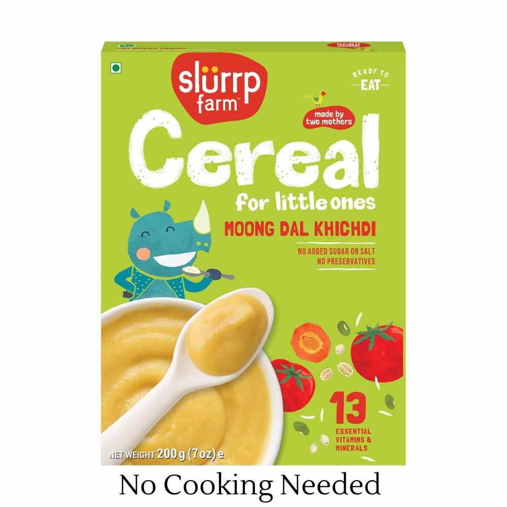 Slurrp Farm Baby Cereal Instant Moong Dal Khichdi (Yellow Lentil) 200gm