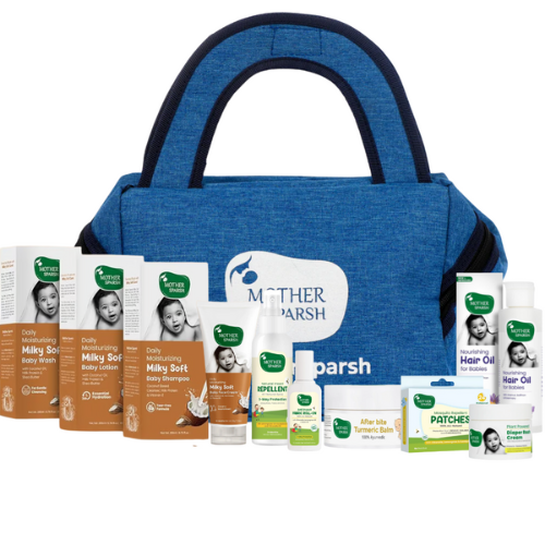 Mother Sparsh Newborn Baby Care Essentials Bundle ( Set of 10 Items )
