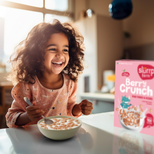 Slurrp Farm - Breakfast Cereal - Berry Crunch Strawberry 400gm