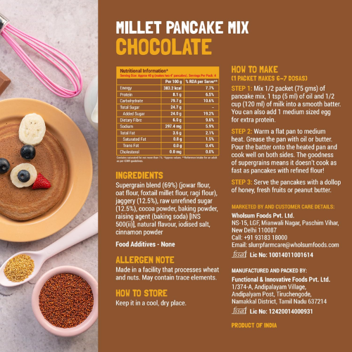 Slurrp Farm Pancake Chocolate 150gm