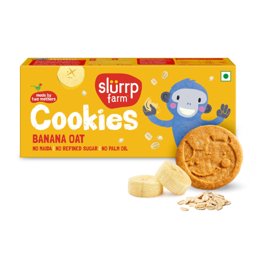 Slurrp Farm Multigrain Cookies Banana Oat 88gms