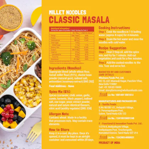 Slurrp Farm Millet Noodles Classic Masala 192g