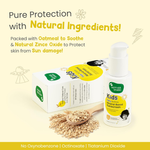 Mother Sparsh Daily Active Mineral Kids Sunscreen SPF50 50gm
