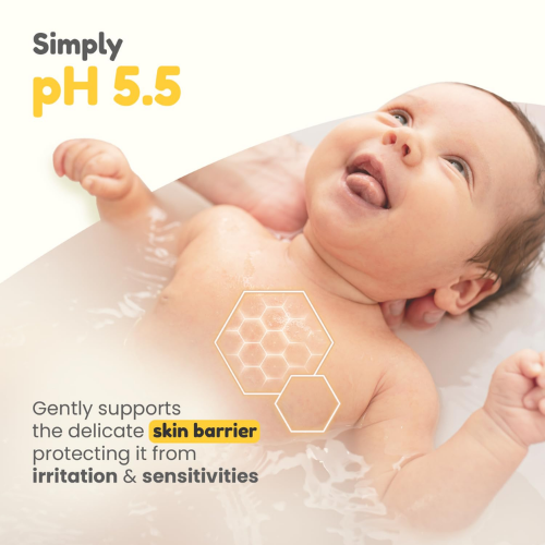 Mother Sparsh Simply Unsented Baby Wash With Oatmeal 400ml
