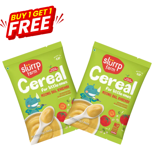 Slurrp Farm Baby Cereal Instant Moong Dal Khichdi (Yellow Lentil) 50gm