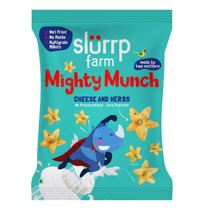 Slurrp Farm Mighty Puff Cheese and Herbs Flavor (20gm)