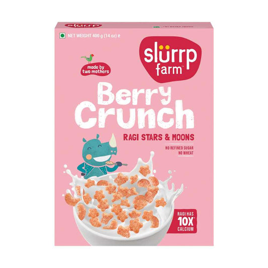 Slurrp Farm - Breakfast Cereal - Berry Crunch Strawberry 400gm