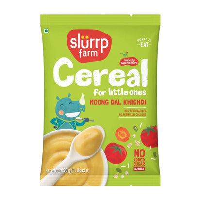 Slurrp Farm Baby Cereal Instant Moong Dal Khichdi (Yellow Lentil) 50gm