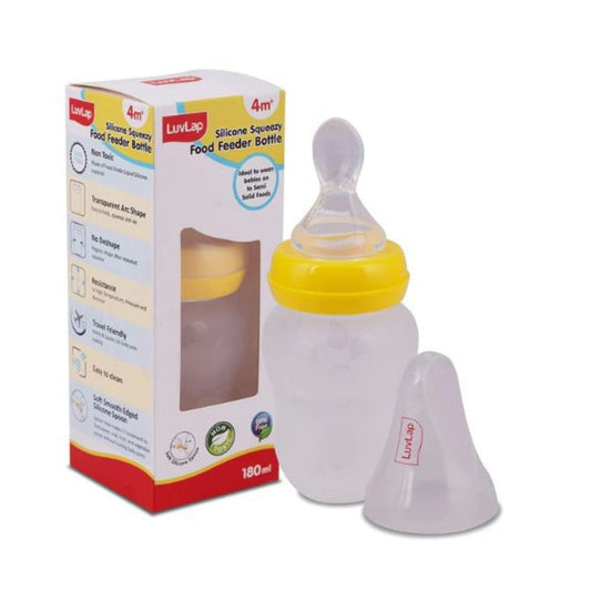 Luv Lap - Silicone Food Feeder - Yellow 180ml