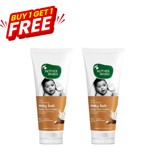 Mother Sparsh - Daily Moisturizing Milky Soft Baby Face Cream 50gm