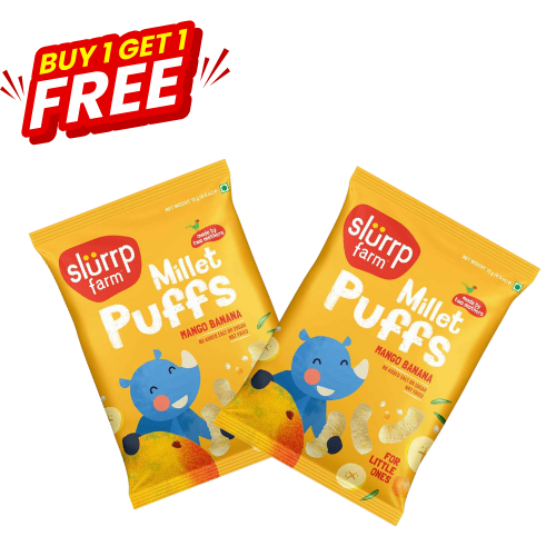 Slurrp Farm Teething Puffs - Mango Banana 15gm