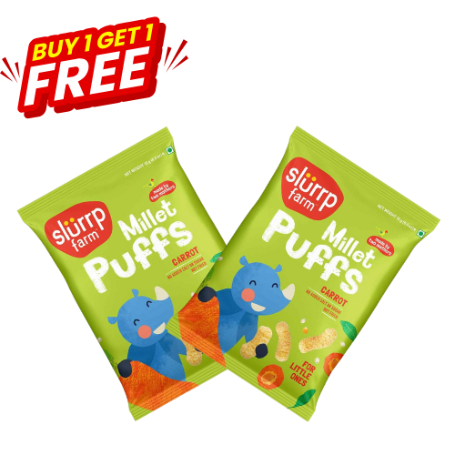 Slurrp Farm Teething Puffs - Carrot 15gm