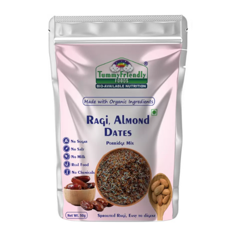 Tummy Friendly Baby Porridge Ragi Almond Date 50gms