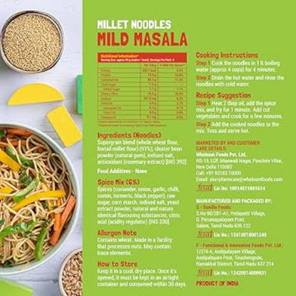 Slurrp Farm Millet Noodles Mild Masala 192g