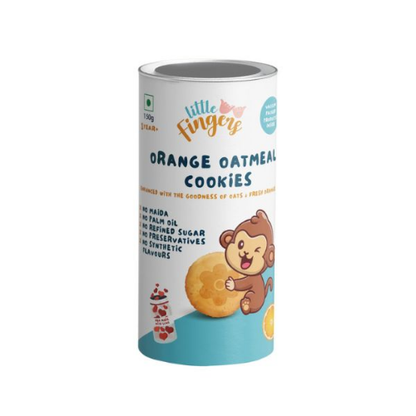Little Fingers Orange Oatmeal Cookies 150gms