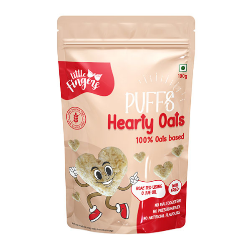 Little Fingers Millet Puffs Hearty Oats 100gms