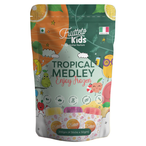 Mother Nurture Frutteto Kids Ice Popsicles Tropical Medley 4 pcs