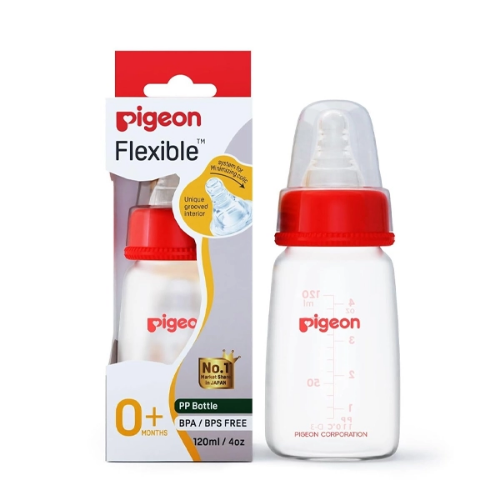 Pigeon Plastic Baby Bottle 120ml 0m+