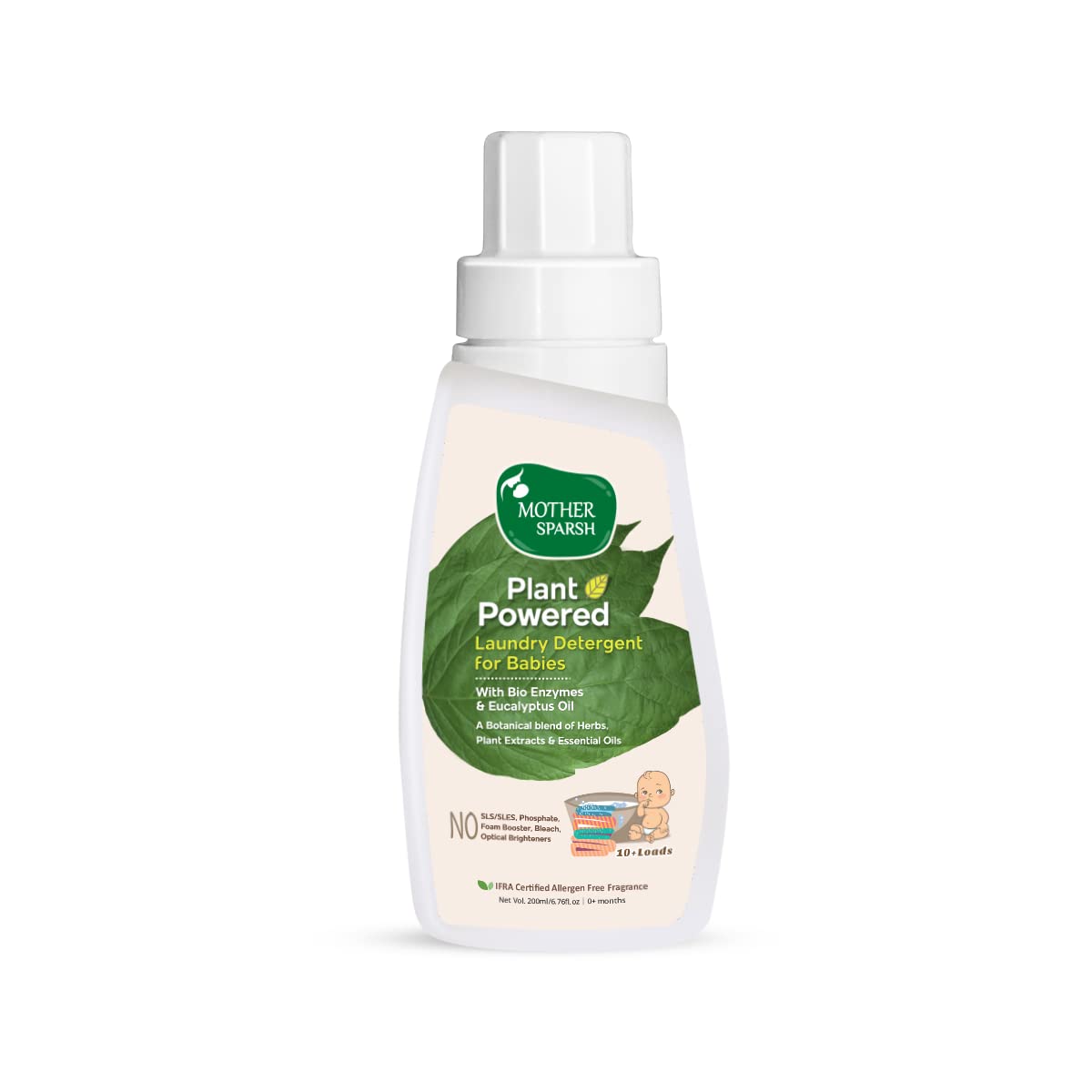 Mother Sparsh - Plant Powered Baby Laundry Liquid Detergent 200 ml