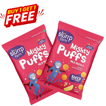 Slurrp Farm Mighty Jowar Puffs Mild Masala 20gm