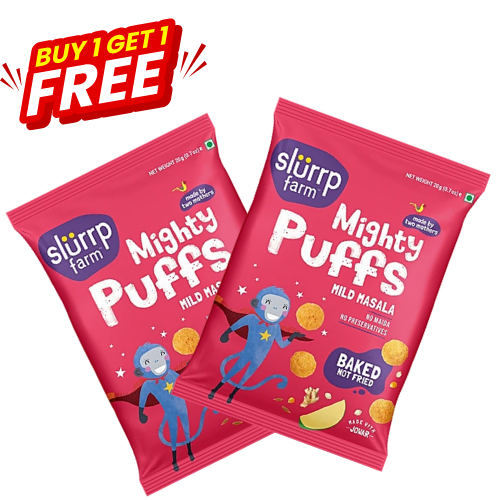 Slurrp Farm Mighty Jowar Puffs Mild Masala 20gm