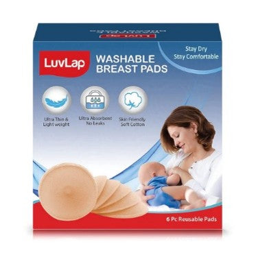 Luvlap - Washable Breast Pads 6 pcs